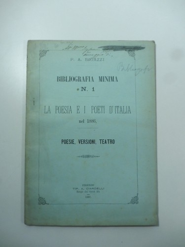 Bigazzi bibliografia minima - bibliografia,