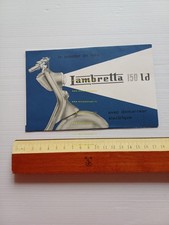 Innocenti Lambretta 150 LD Avviamento Elettrico 1956 depliant FRANCESE originale