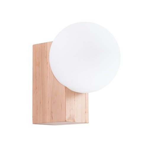 Applique bulbo moderna legno - applique,