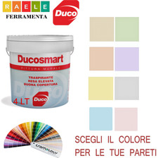 Pittura murale per interni traspirante colorata idropittura da muro bianca 4 lt
