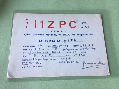 Vintage qsl radio - qsl,