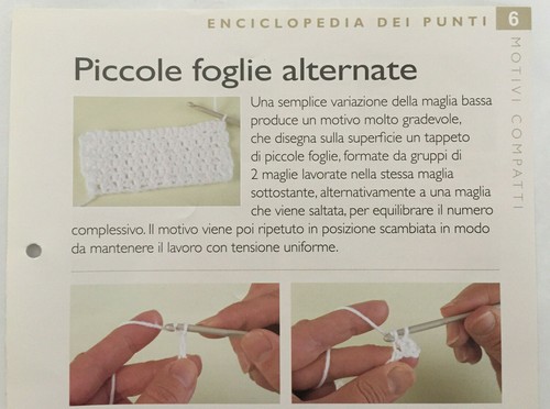 Scheda tecnica punti uncinetto - scheda,