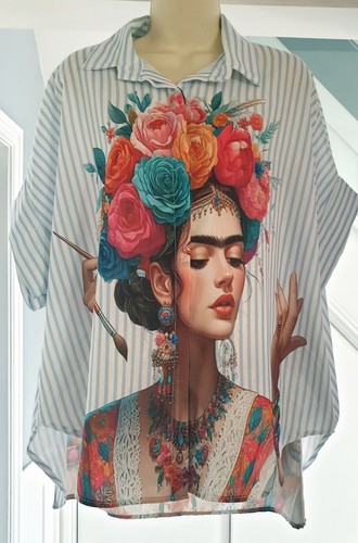 Camicia frida kahlo con - frida,