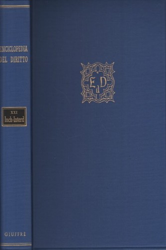 Enciclopedia del diritto - , xxi