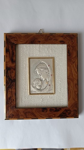 Quadretto madonna con bambino - con,