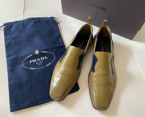 Mocassini prada pelle verde - in,