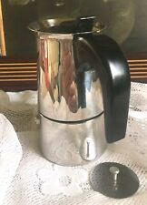 Caffettiera Moka Bergna Acciaio Inox 18/10 Collezione Musa 2/4 Tazze Tazza