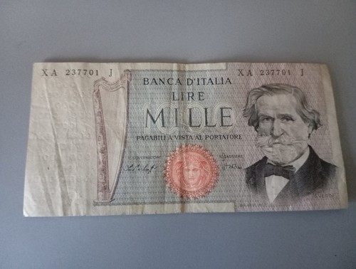 Banconota lire 1000 giuseppe - banconota,
