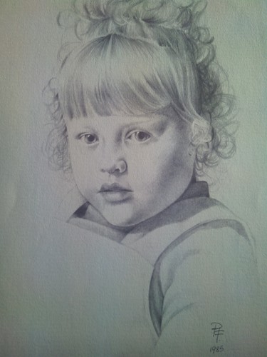 Litografia disegno ritratto - litografia,