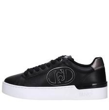 SILVIA 93 CALF LEATHER Sneakers LIU JO Donna Nero Amu022_liuj