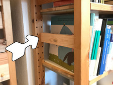 Barre per mensole / supporti per libri (coppia) adatte per IKEA IVAR 30 cm