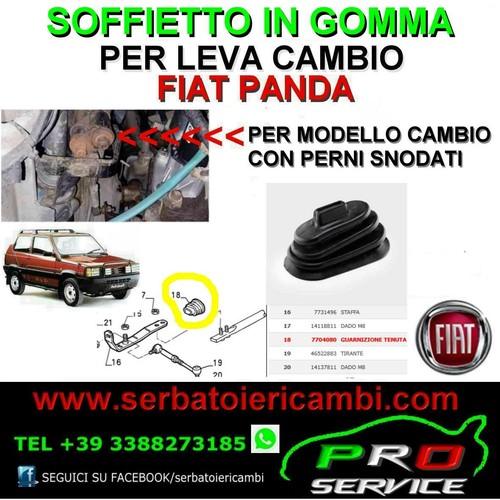 Cuffia leva cambio fiat - cambio, panda