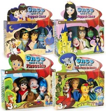 burattini a mano Bambole colorate per giocare a teatro 4 fiabe Marionette da