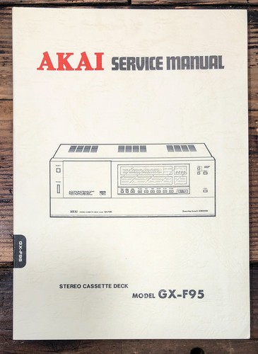Akai f95 cassetta manuale - akai, gx-f95