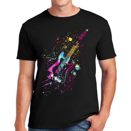 Shirt chitarra punk rock - chitarra,
