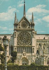 C2- Cp Cartolina Francia Parigi Cattedrale di Notre Dame de Paris - Fg Vg