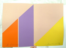 BROCHURE  PITTORE CINESE HSIAO CHIN 1974 AUTOGRAFO GALLERIA BEAUBOURG PARIGI