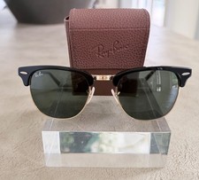 🔥AUTENTICI🔥Ray-Ban™ occhiali da sole pieghevoli RB 2176 901 51/21 145 NERO ORO VERDE