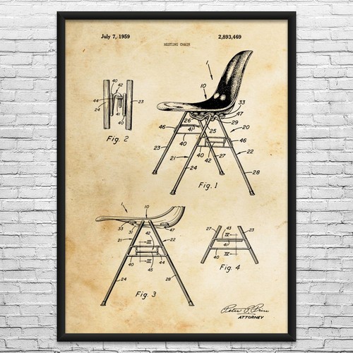 Nesting chair patent - nesting, wall