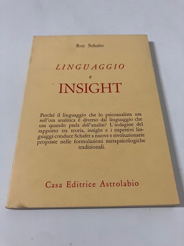Linguaggio insight roy - linguaggio,
