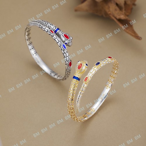 Bracciale smalto serpente - smalto,