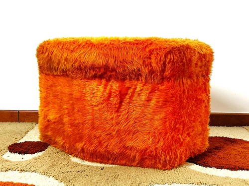 Pouf sgabello vintage anni - pouf,