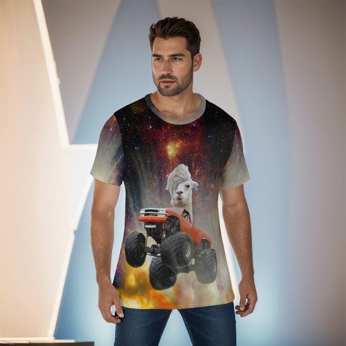 Shirt monster truck emo lama - t-shirt,