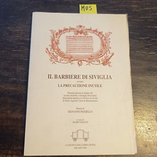 Paisiello Petroselli  IL BARBIERE DI SIVIGLIA 1989 Libretto e Cantanti 