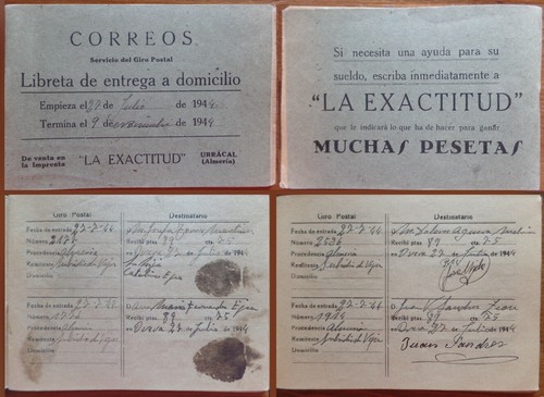 Spagna servizio giro postale - giro,