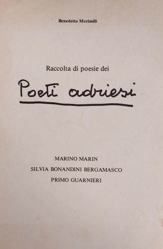 Morinelli benedetto raccolta - benedetto,