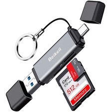 "Lettore Schede SD 2 in 1 Alta Velocità USB C & USB 3.0 per iPhone 16 Pro Max"