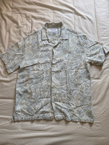 Zara hawaiian shirt large - zara,