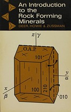 An Introduction to the Rock Forming Minerals by Zussman, J Paperback Book The