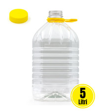3  PEZZI Tanica Dama Pet 5 LT litri  in plastica  per alimenti olio vino acqua