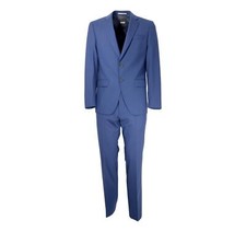 BOSS Abito Uomo Slim Fit In Lana Elasticizzata Antipiega  50509485 Colore Blu