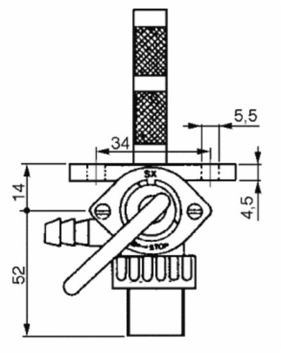 Rubinetto per serbatoi benzina - serbatoi,