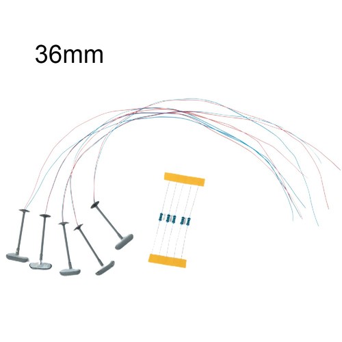 Luci metallo modellismo - metallo, 5x