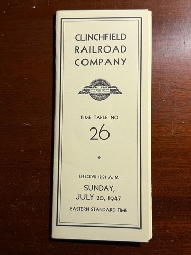 Tabella oraria clinchfield - tabella,