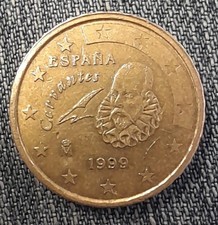 MONETA 10 CENTESIMI SPAGNA 1999 Rara