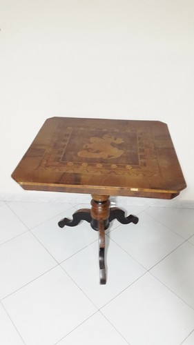 Tavolo con intarsio - tavolo,