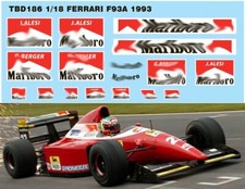 1/18 Decals  per FERRARI F93A
