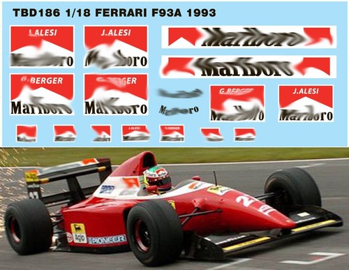 Decals per ferrari - , f93a
