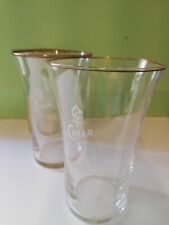 CYNAR 1 BICCHIERE VETRO VINTAGE ANNI 70 BORDO DORATO 11X7 GLASS VERRE pubblicità