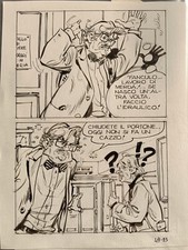 15)STELVIO FENZO Tavola originale PIERINO n.49 PRO FOCA MIA Altre tavole in asta