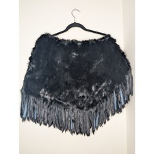 Poncho Blanc Noir vera