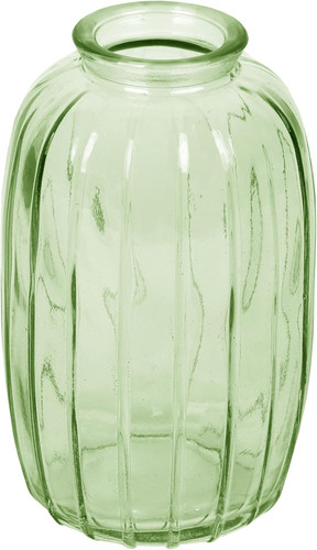 Vaso vetro verde per - vetro, fiori