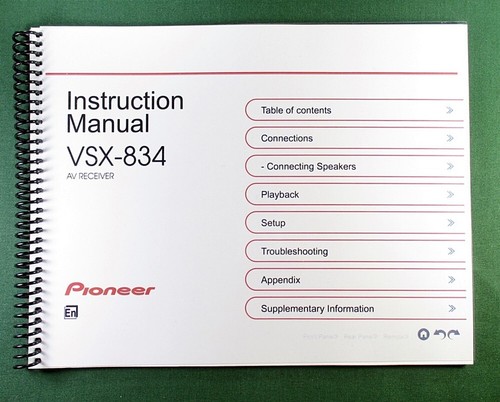 Pioneer vsx 834 - pioneer, vsx-834