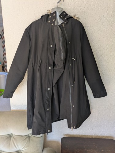 Cappotto parka nero seraphine - cappotto,