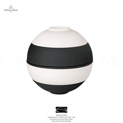 Petite boule black - black, white