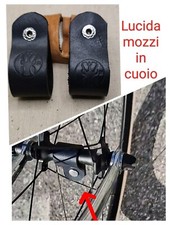 Coppia Lucida Mozzi Bici Cuoio Bicicletta Epoca Antica Striscia Lucidamozzi 